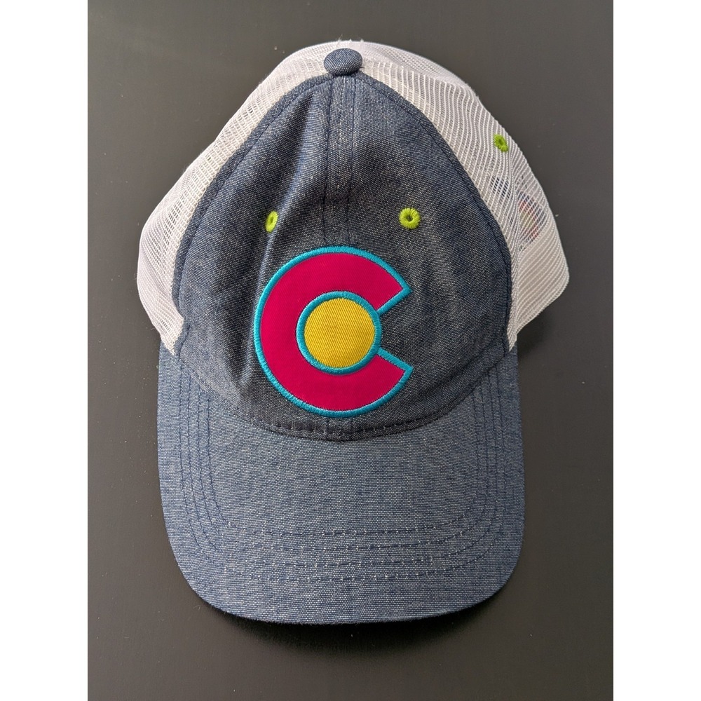 Colorado State Flag Hat Souvenir Snapback Mesh Trucker Baseball Hat OSFM